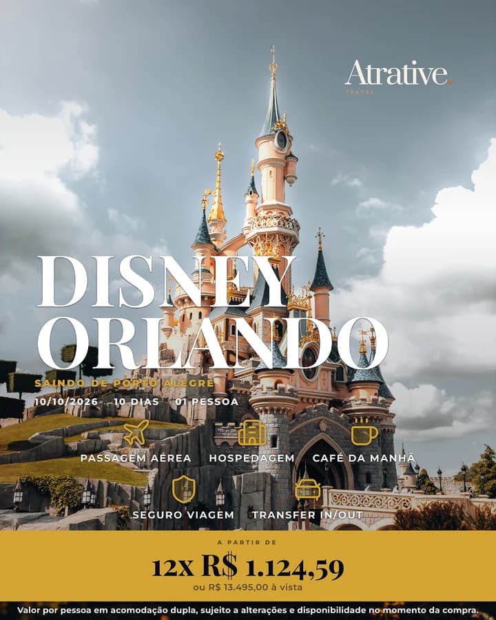 A mesma oferta de Disney Orlando remontada para o Feed